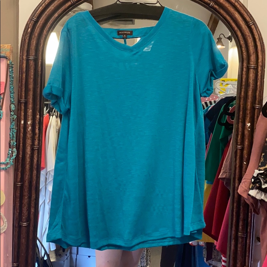 Teal Multiples Top